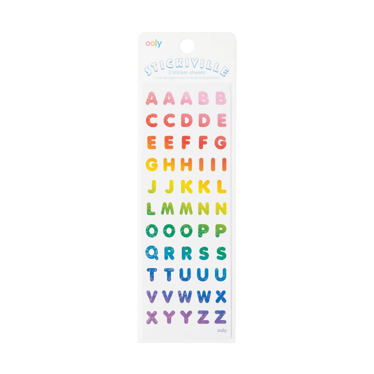 Ooly Stickiville – Rainbow Letters Stickers