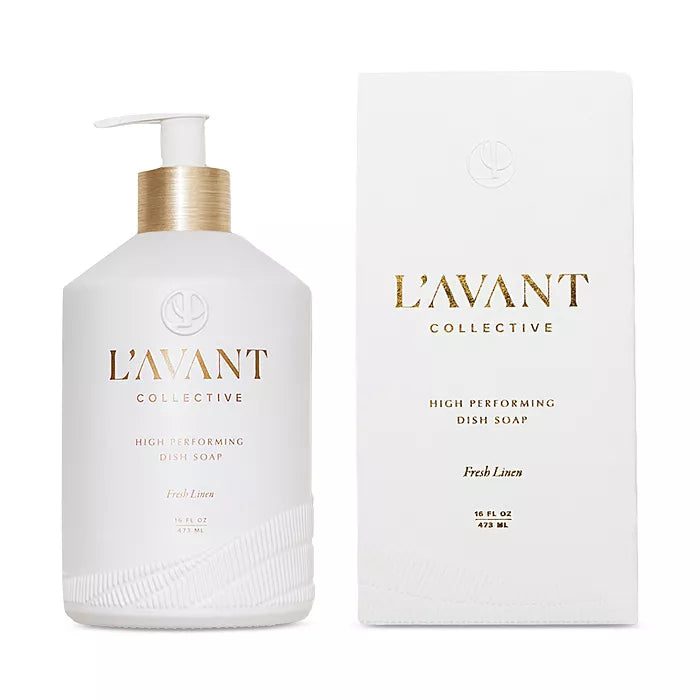 L'AVANT Plant Based High Performing Dish Soap  – Fresh Linen – 16oz