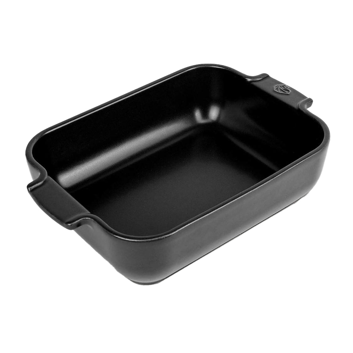 Peugeot Appolia Rectangular Ceramic Casserole Baking Dish – 12.5" – Satin – Black