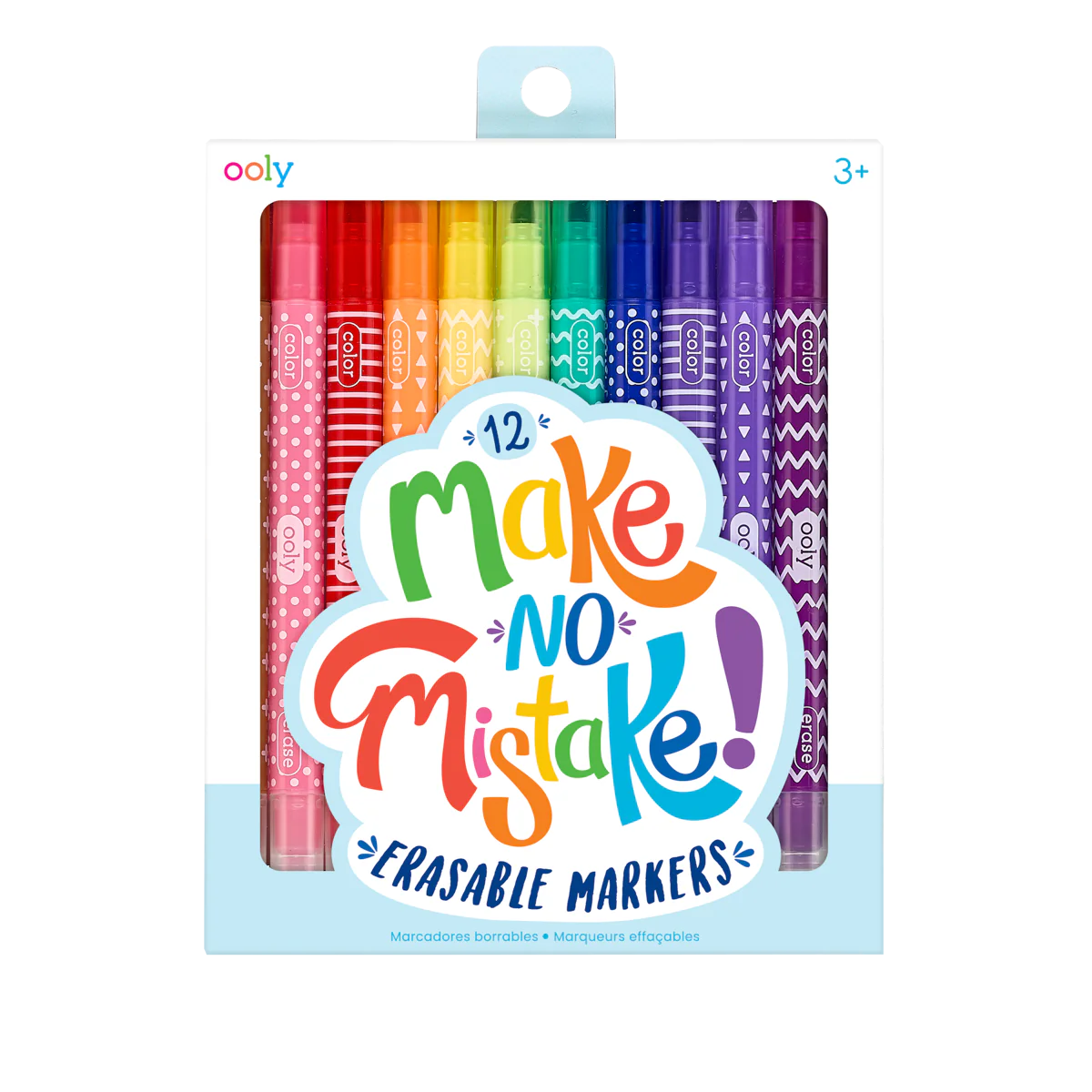 Ooly Make No Mistake! Erasable Markers - Set of 12