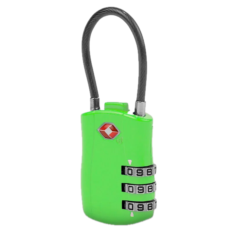 TSA Accepted Combination Luggage Lock – Neon Green