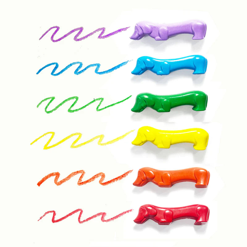 Pawsome Pups Dog Crayons – Set of 6