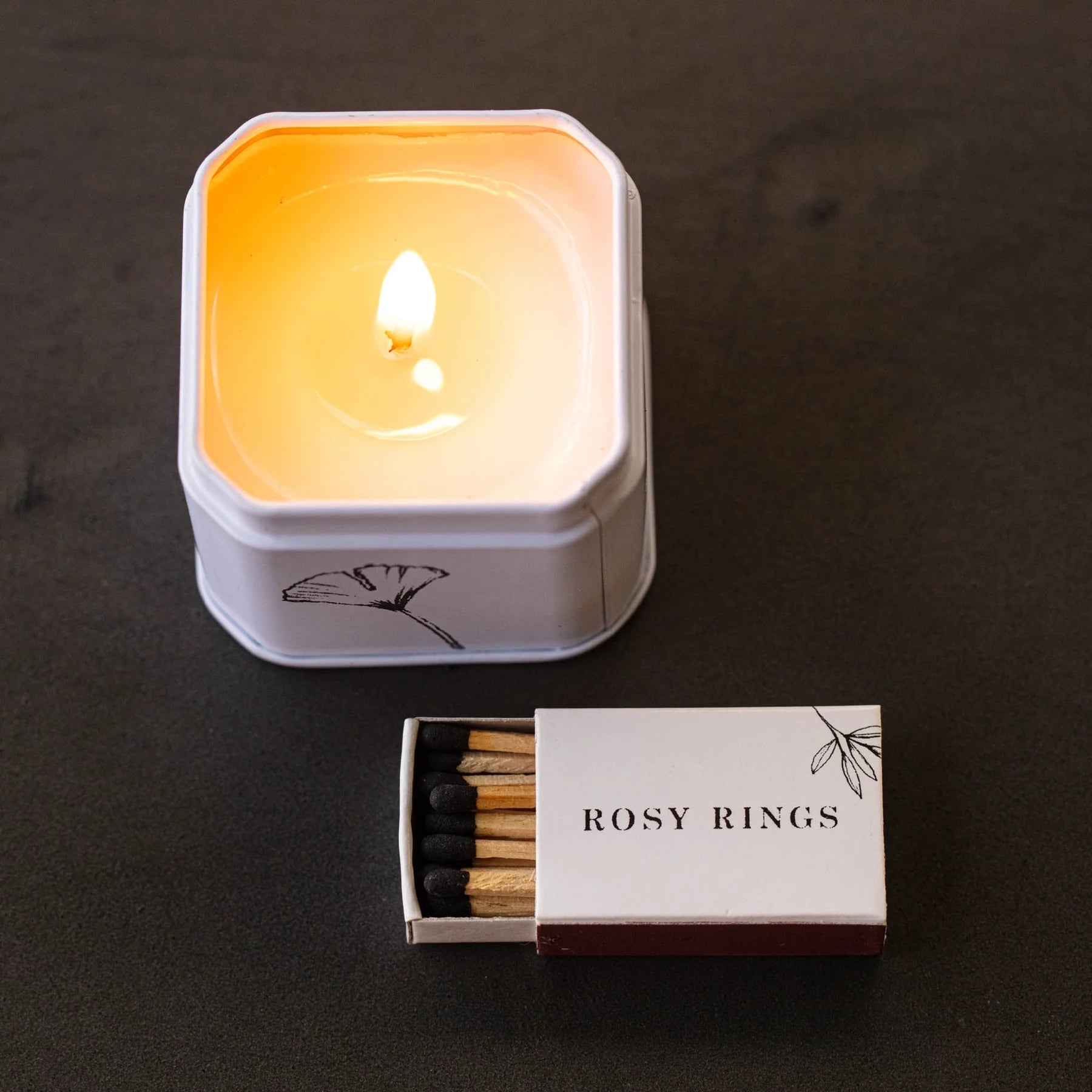 Rosie Rings Petite Tin Candle - 3oz. – Apricot Rose