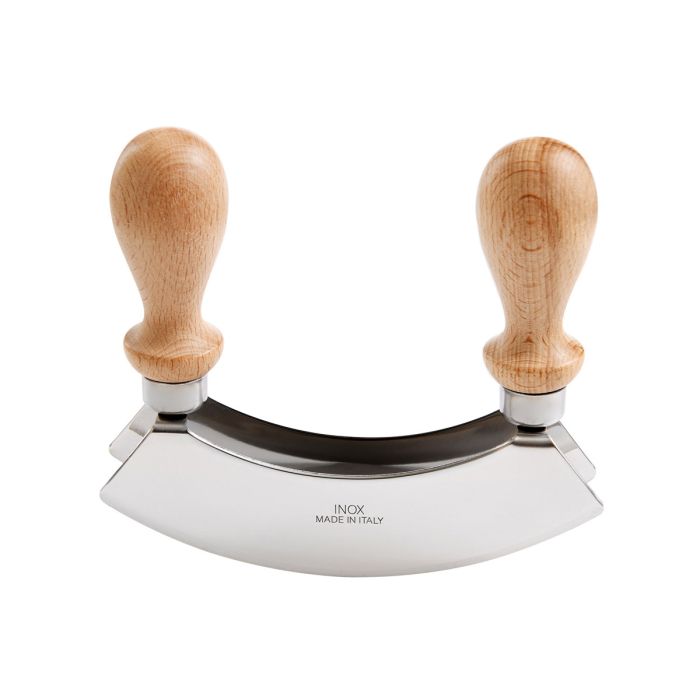 Fantes Aunt Marisa's Double Mezzaluna Chopper Rocking Knife