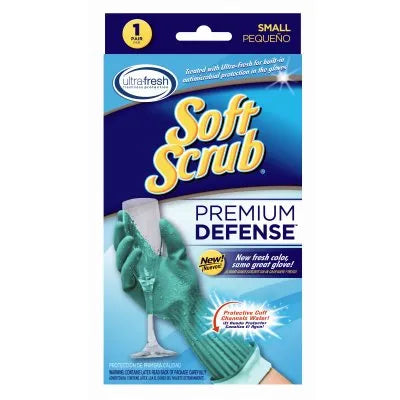 Soft Scrub Premium Defense Rubber Gloves – Small