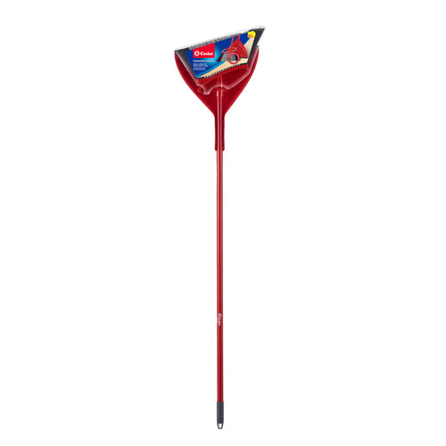 O-Cedar PowerCorner Angle Broom with Dust Pan – 12 in Sweep Face – 55"