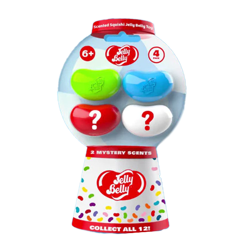 Jelly Belly Little Bean Scented Squishy Toy – Pack of 4 – Assorted Colors