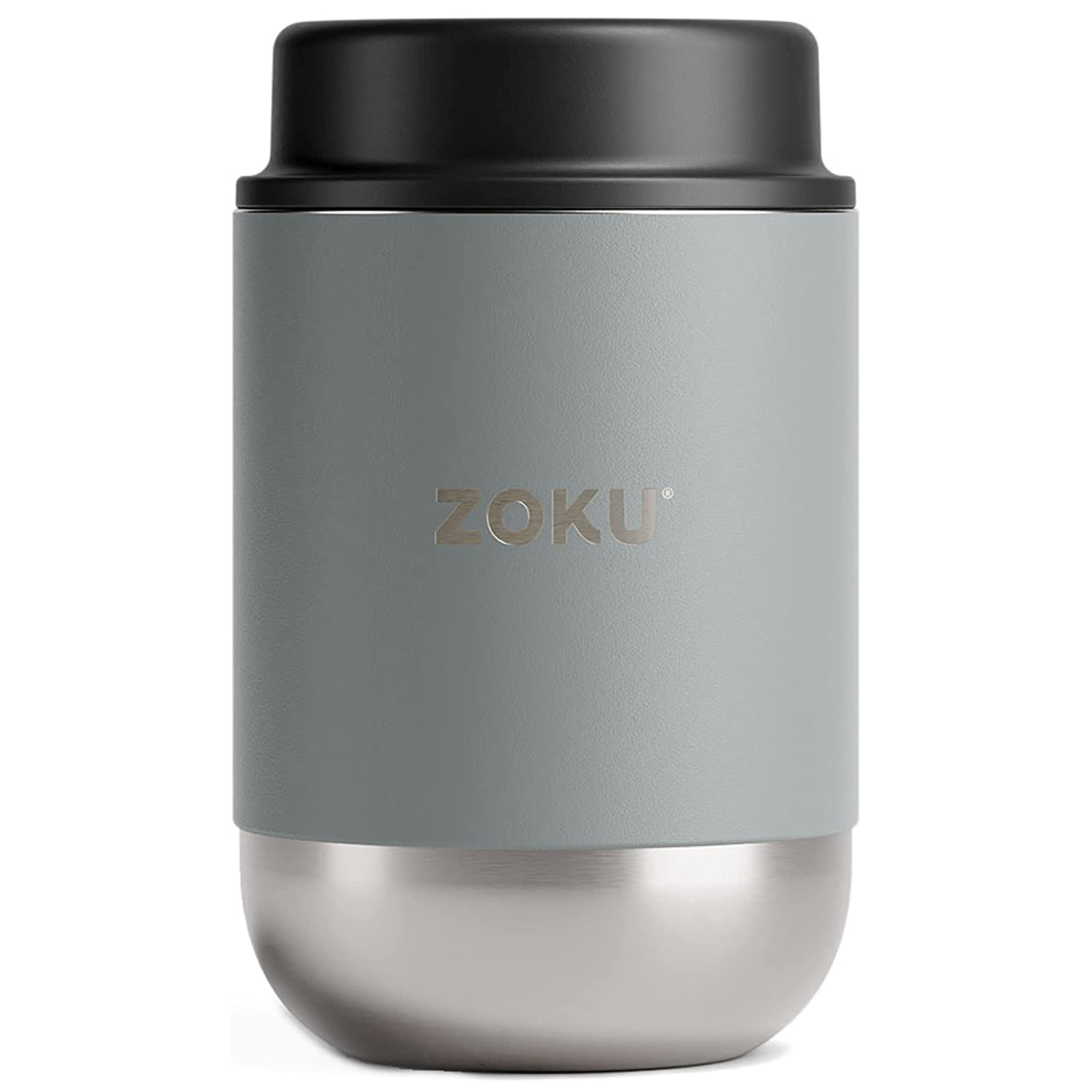 Zoku Neat Stack Wide Mouth Insulated Food Jar – Silver – 16oz