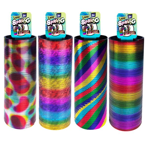 Colorful Lazer Spring Toy  – Assorted Colors – Each Sold Separately