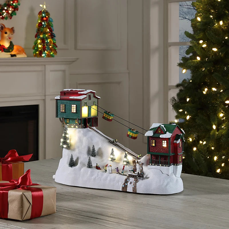 Mr. Christmas Winter Wonderland Cable Cars – 18"