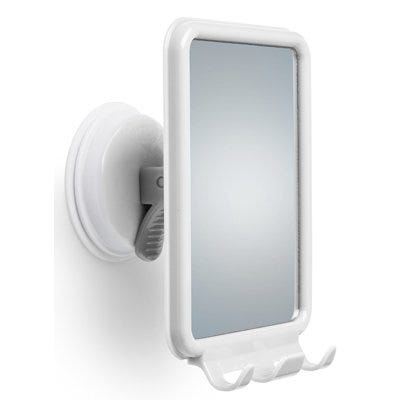 Shatterproof Bathroom Shower Mirror – White