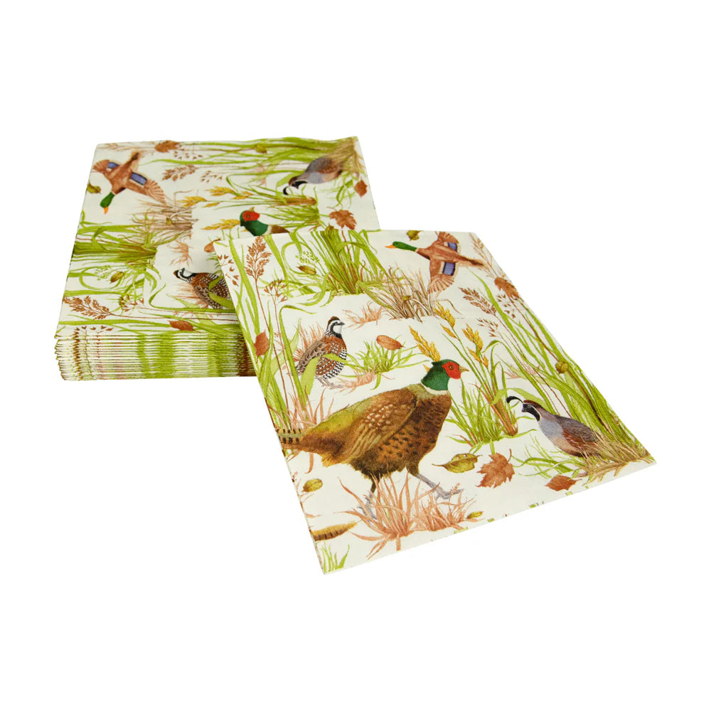 Caspari Birds Of A Feather Luncheon Napkins - 20pk