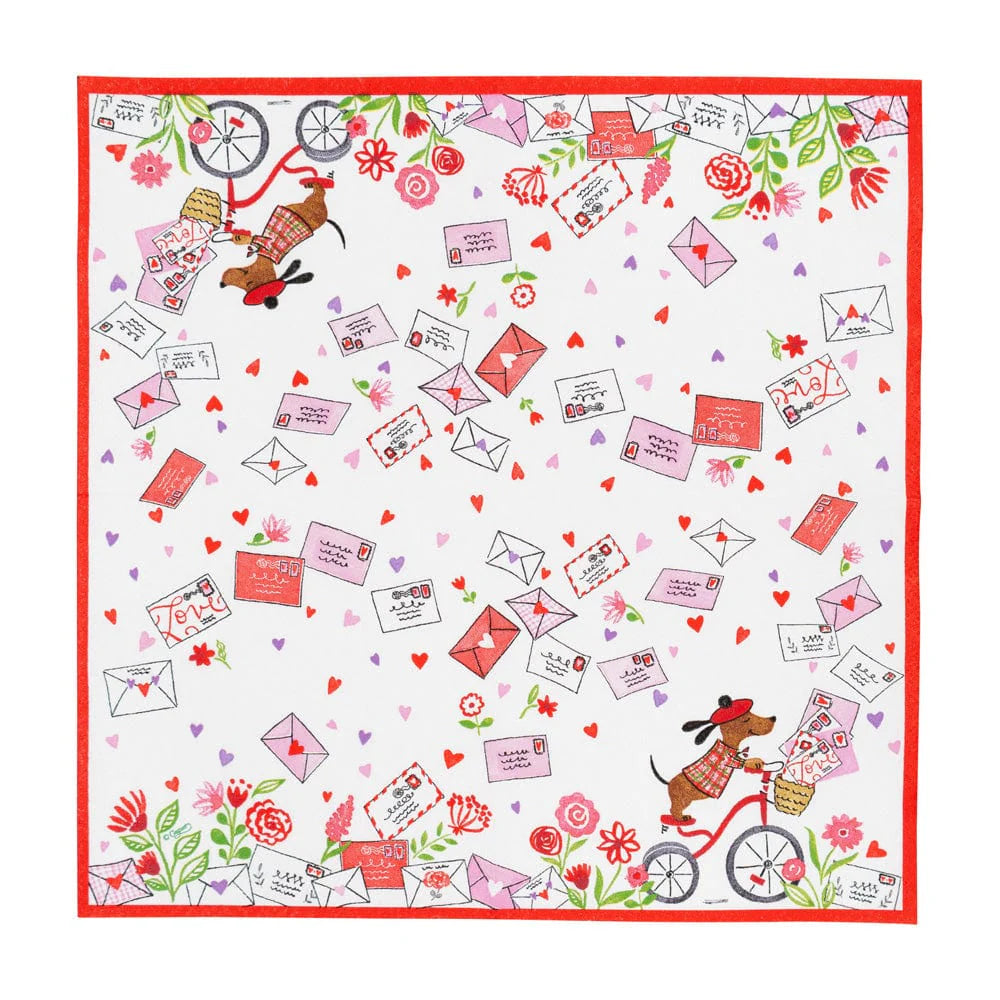 Caspari Love Notes Cocktail Napkins - Thumbnail 2