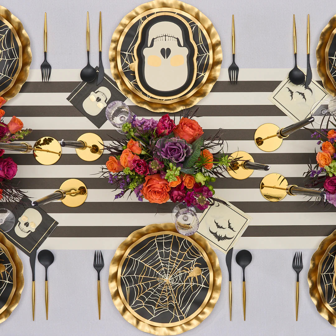 Sophistiplate Classic Wavy Spooky Paper Dinner Plate – 8pk