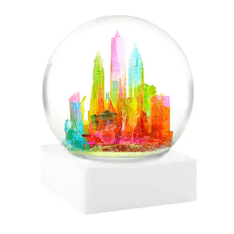 New York City Rainbow Skyline Snow Globe