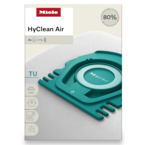 Miele TU HyClean Air Vacuum Bags for Guard L1 and Guard S1 – 4pk