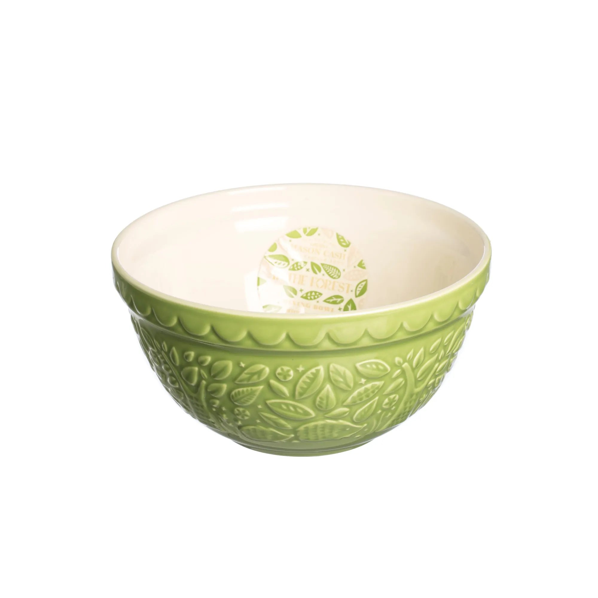 Mason Cash Ceramic Mixing Bowl – "In The Forest" – Hedgehog Green - 8.27"dia. x 4"