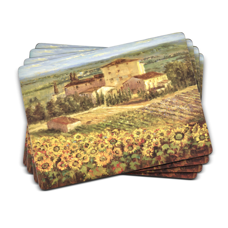 Tuscany Cork Bottom Hard Placemats – Set of 4