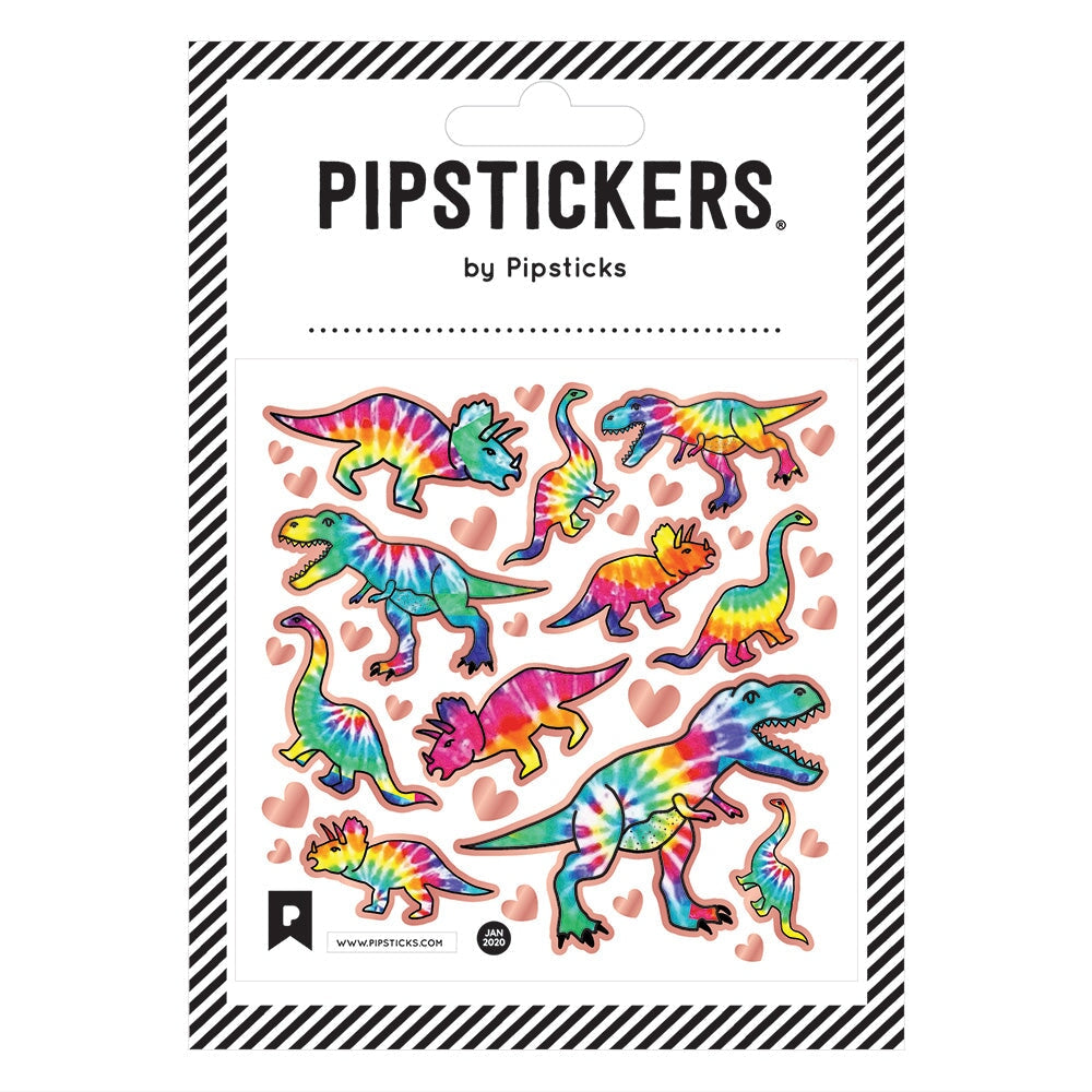 Pipstickers Stickers for Kids – Tie Dye T-Rex