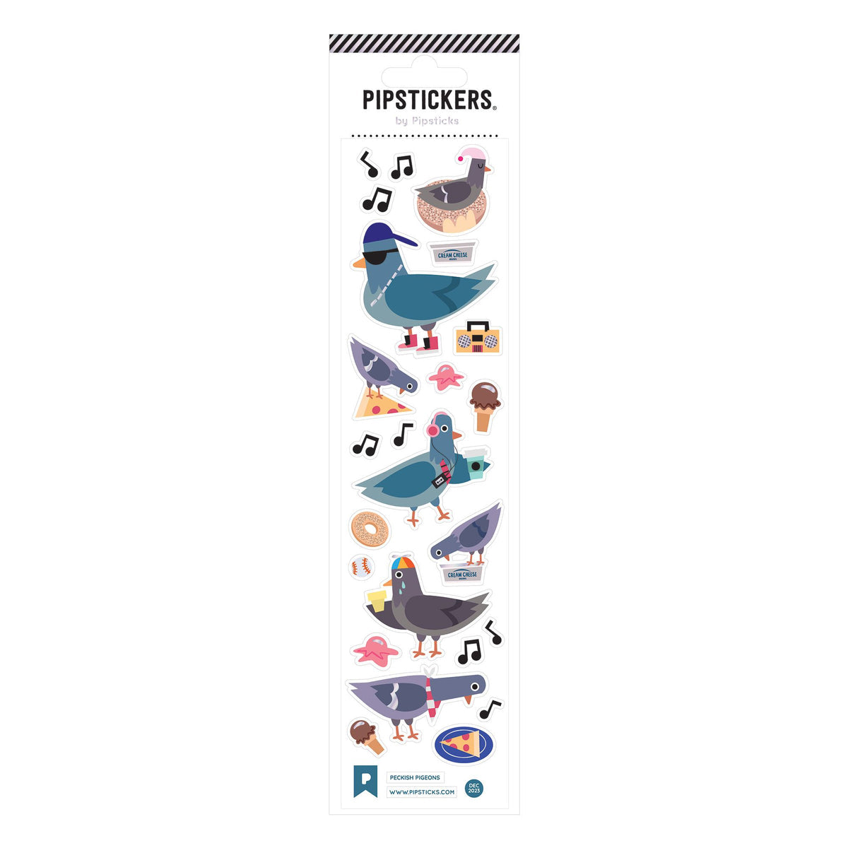 Pipstickers Stickers for Kids – Peckish Pigeons