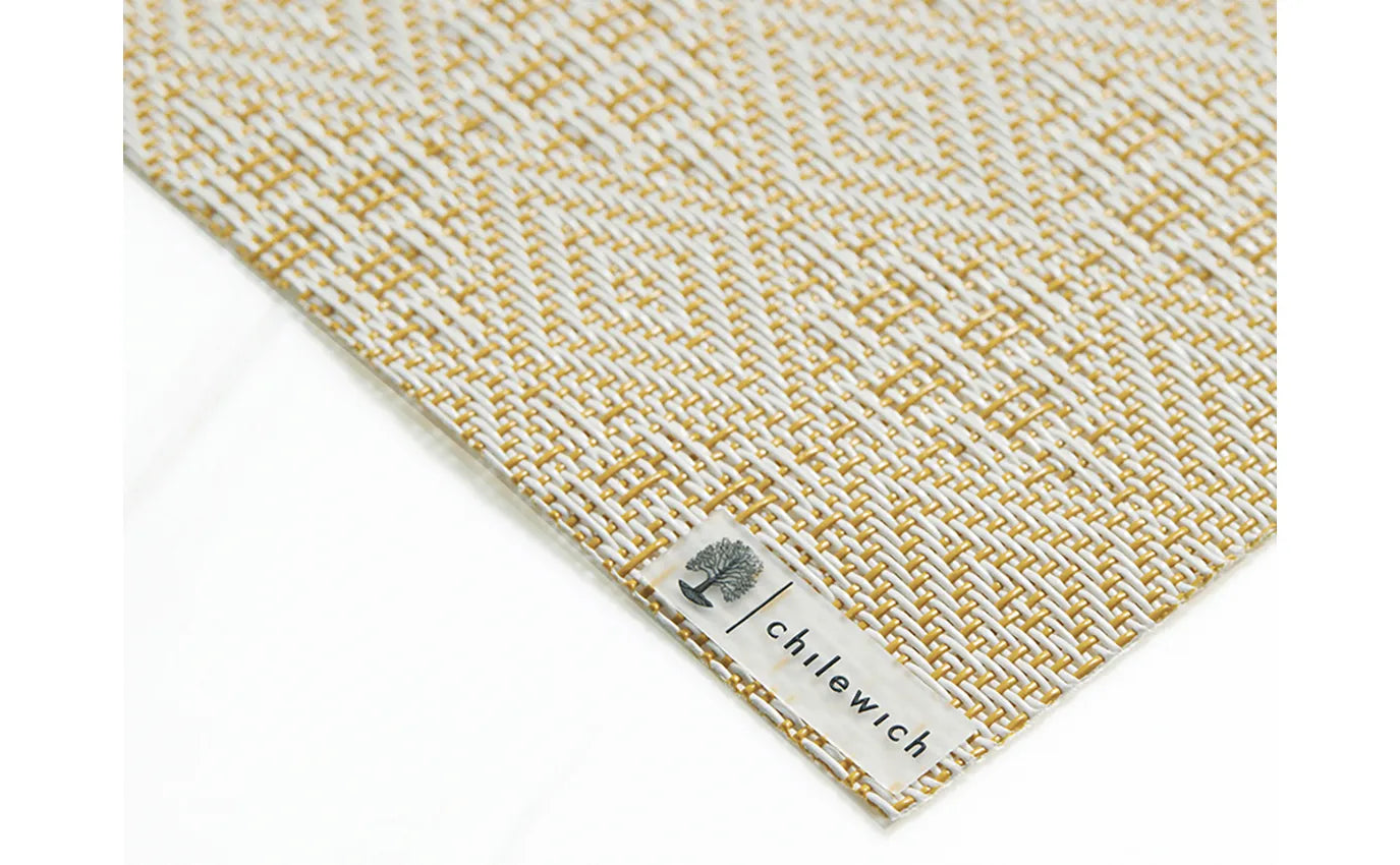 Chilewich Boxwood Geometric Lace Weave Rectangle Placemat – Wheat