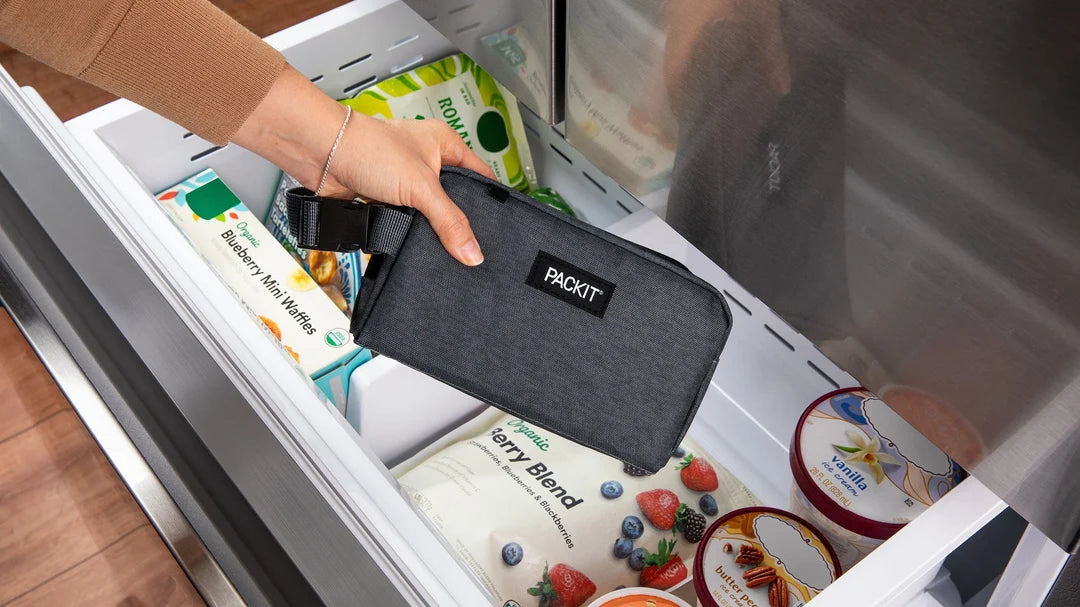 Packit Freezable Snack Box – 8" x 5" – Charcoal