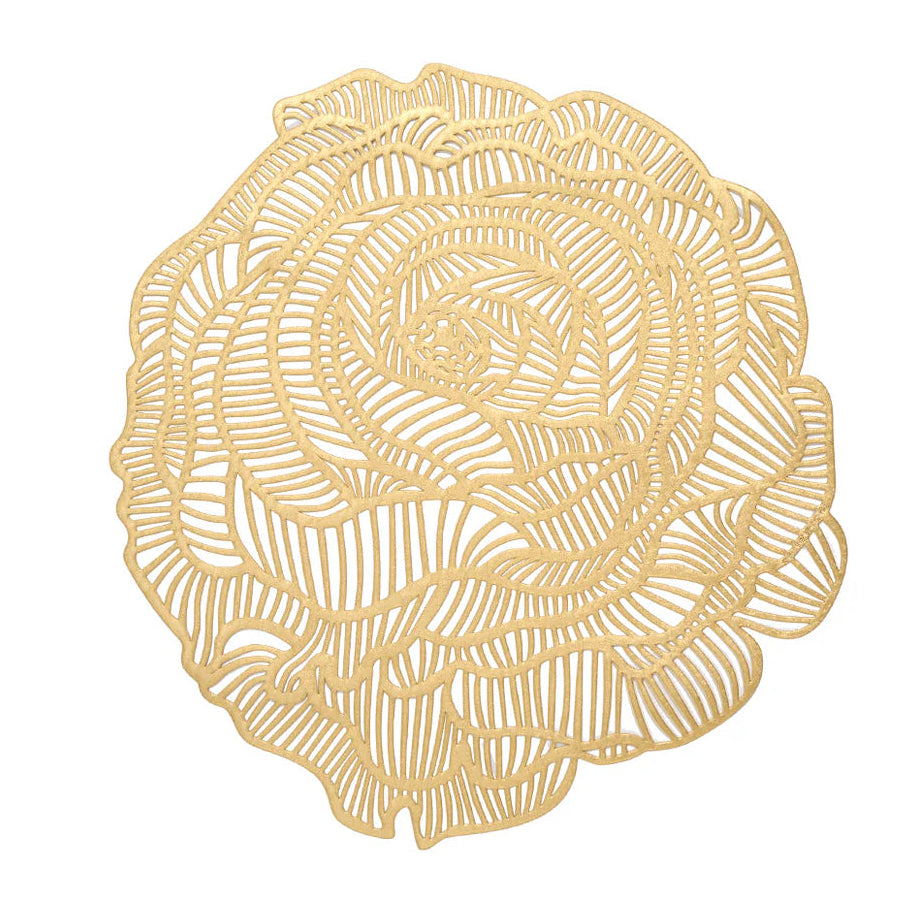 Chilewich Round Rose Placemats - Brass