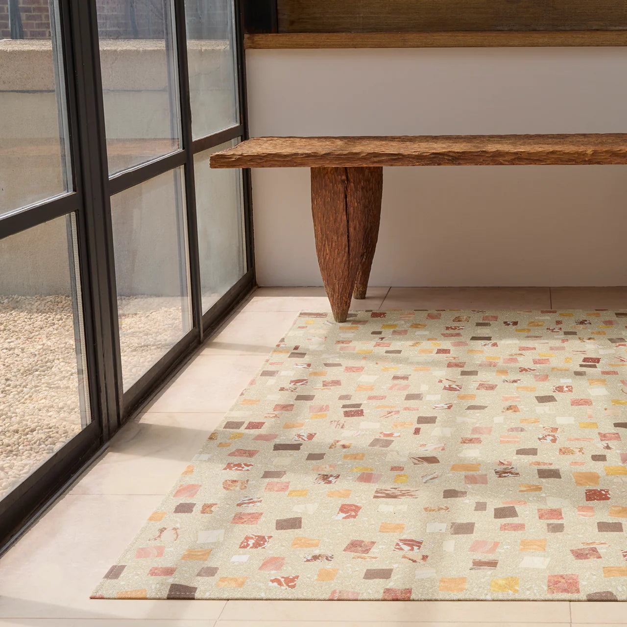 Chilewich Pietra Rugs Floor Mat – Desert  – 22" x 36"