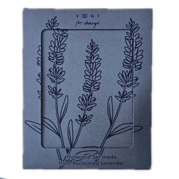 Notecard Made from Reclaimed Lavender – Set of 10