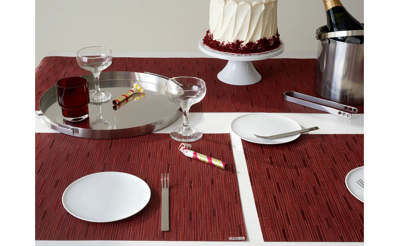 Chilewich Bamboo Placemat – Cranberry