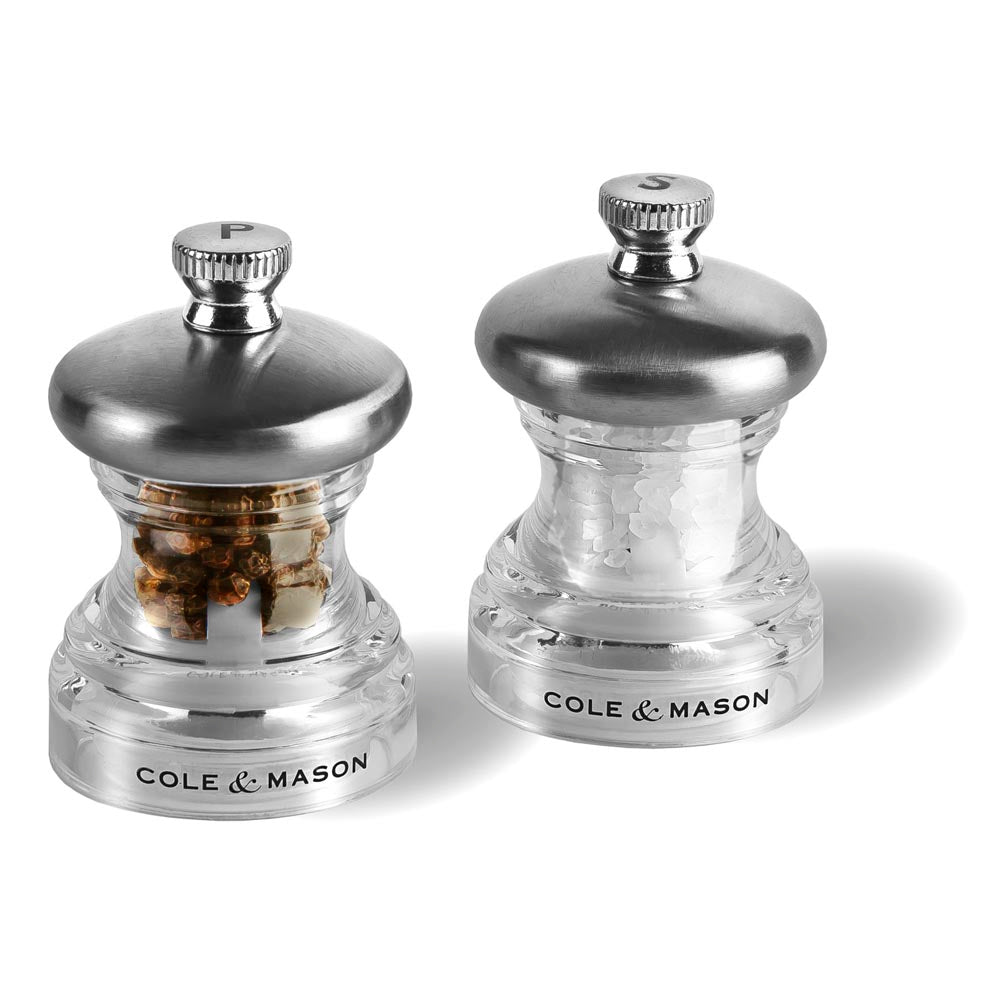 Cole & Mason Button Precision+ Salt & Pepper Mill Set