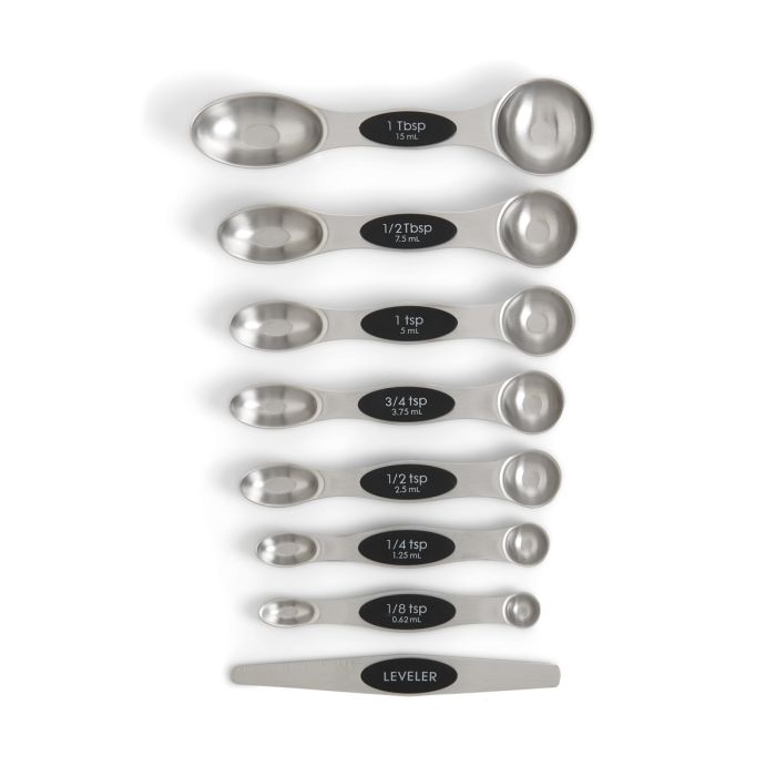 Mrs. Anderson's Baking Dual-Sided Magnetic Measuring Spoons with Leveler