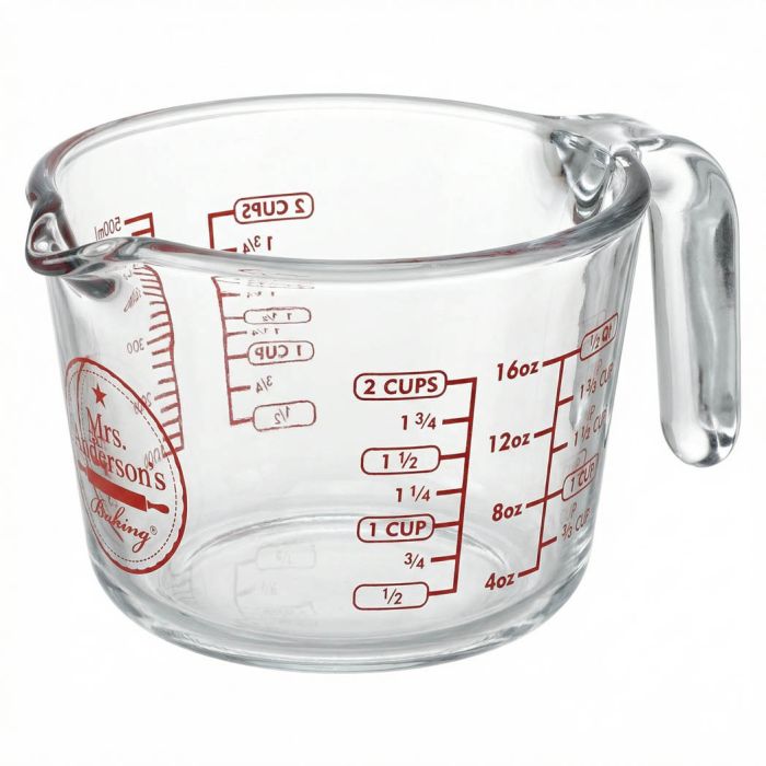 Mrs. Anderson's Baking Glass Measuring Cup – 2 Cup Capacity