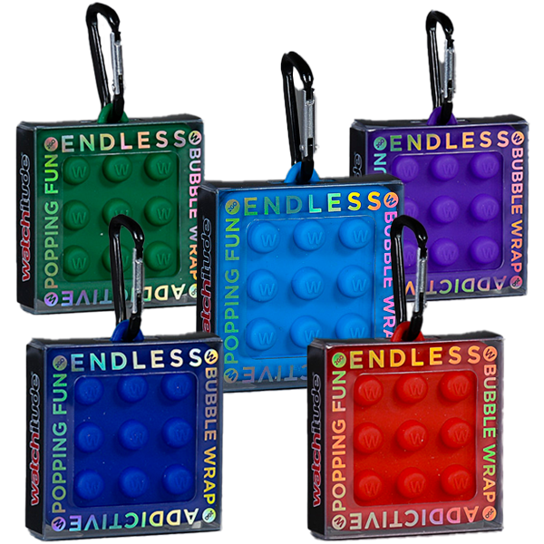 Endless Bubble Wrap 2Go Fidget Toy - Assorted Colors – Each Sold Separately