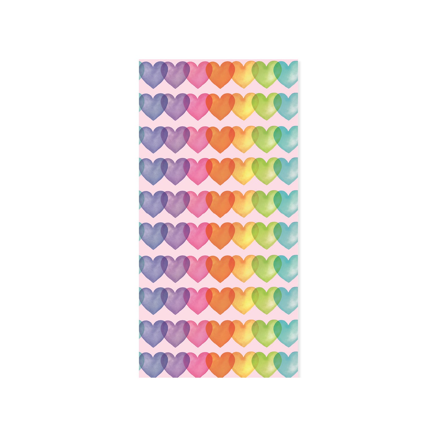 Gift Tissue Paper – 4 Sheets- 20" – Over The Rainbow Hearts