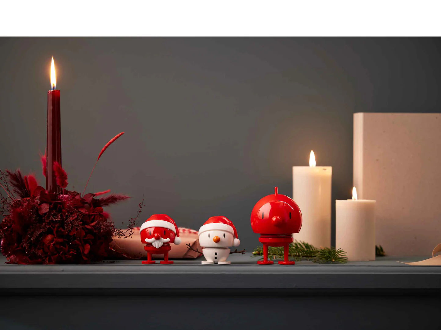 Hoptimist Bobblehead Figure – 3"– White Santa Snowman