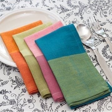 Sustainable Threads Cloth Napkins – Chic – Set of 4