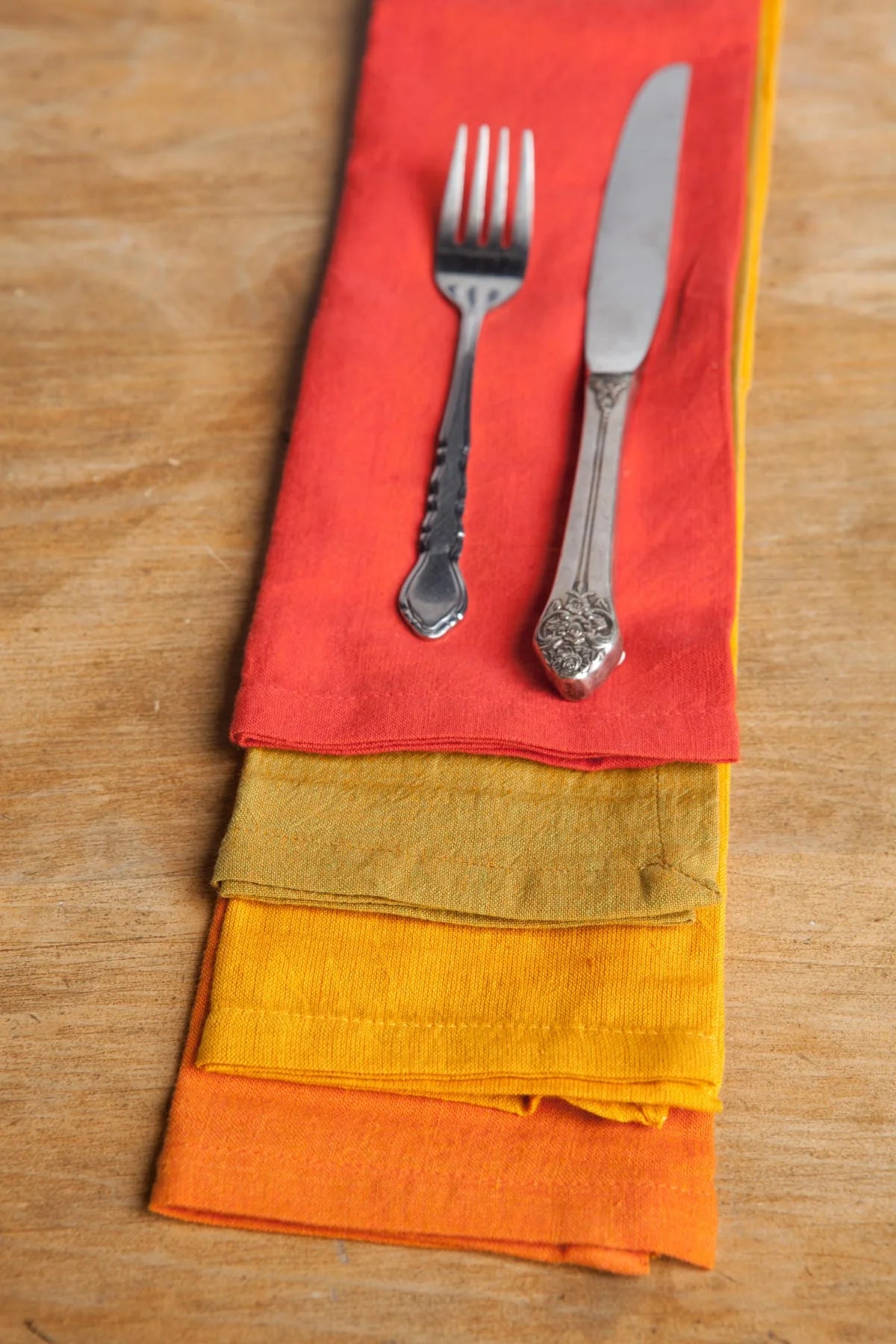 Sustainable Threads Cotton Cloth Napkins – Harvest – Set of 4