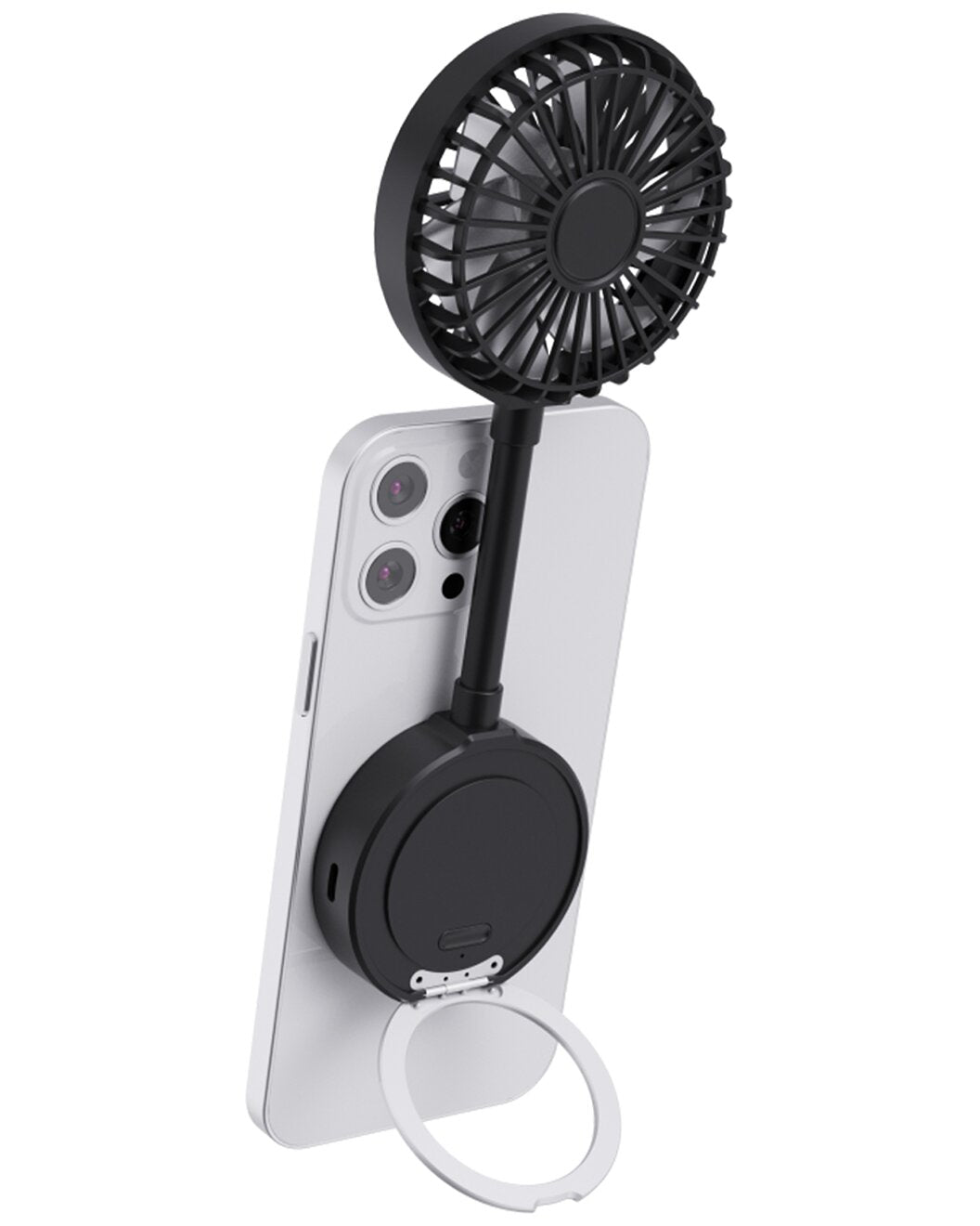 Phunkee Tree Magnetic Fan with Phone Stand – Black