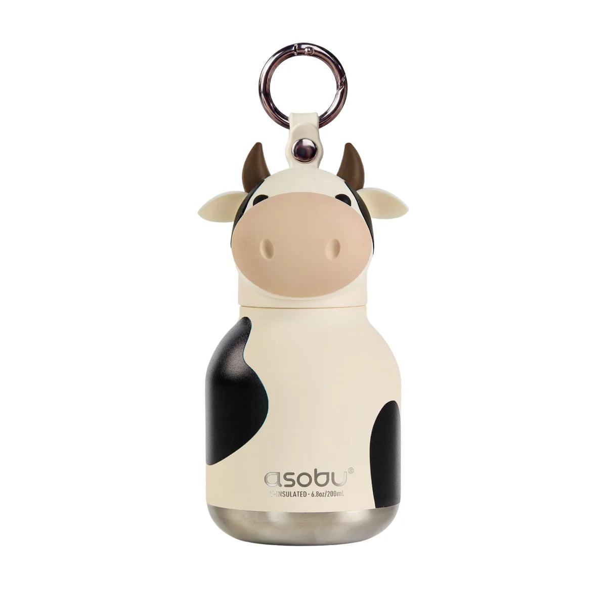 ASOBU Bestie Mini Water Bottle – Cow – 6.7oz – 3.2" X 5.5"