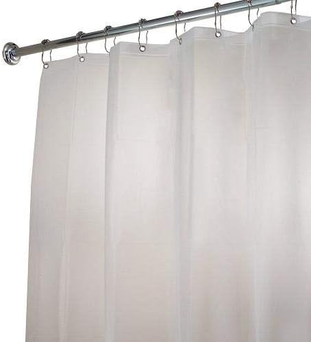 Inter Design Eva Shower Curtain/Liner – Frost – 72" x 72"