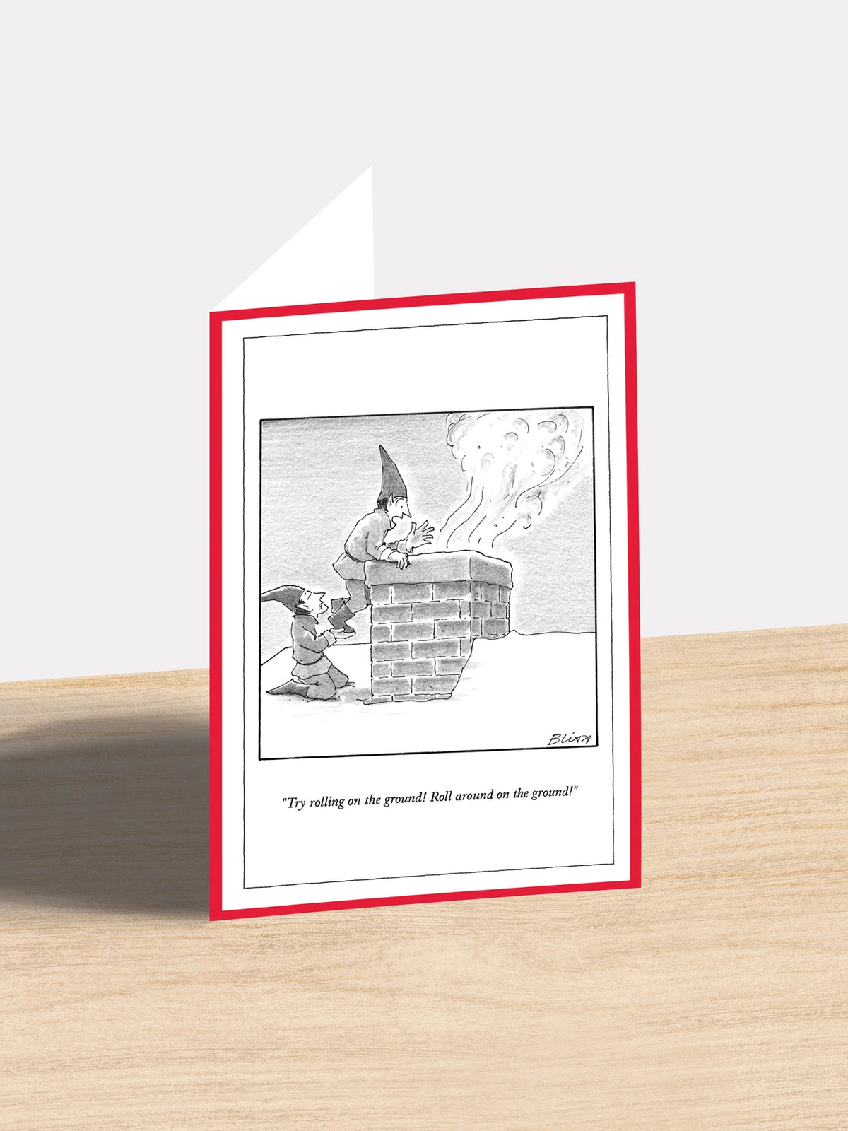 New Yorker Christmas Cartoon Note Card – Roll Around
