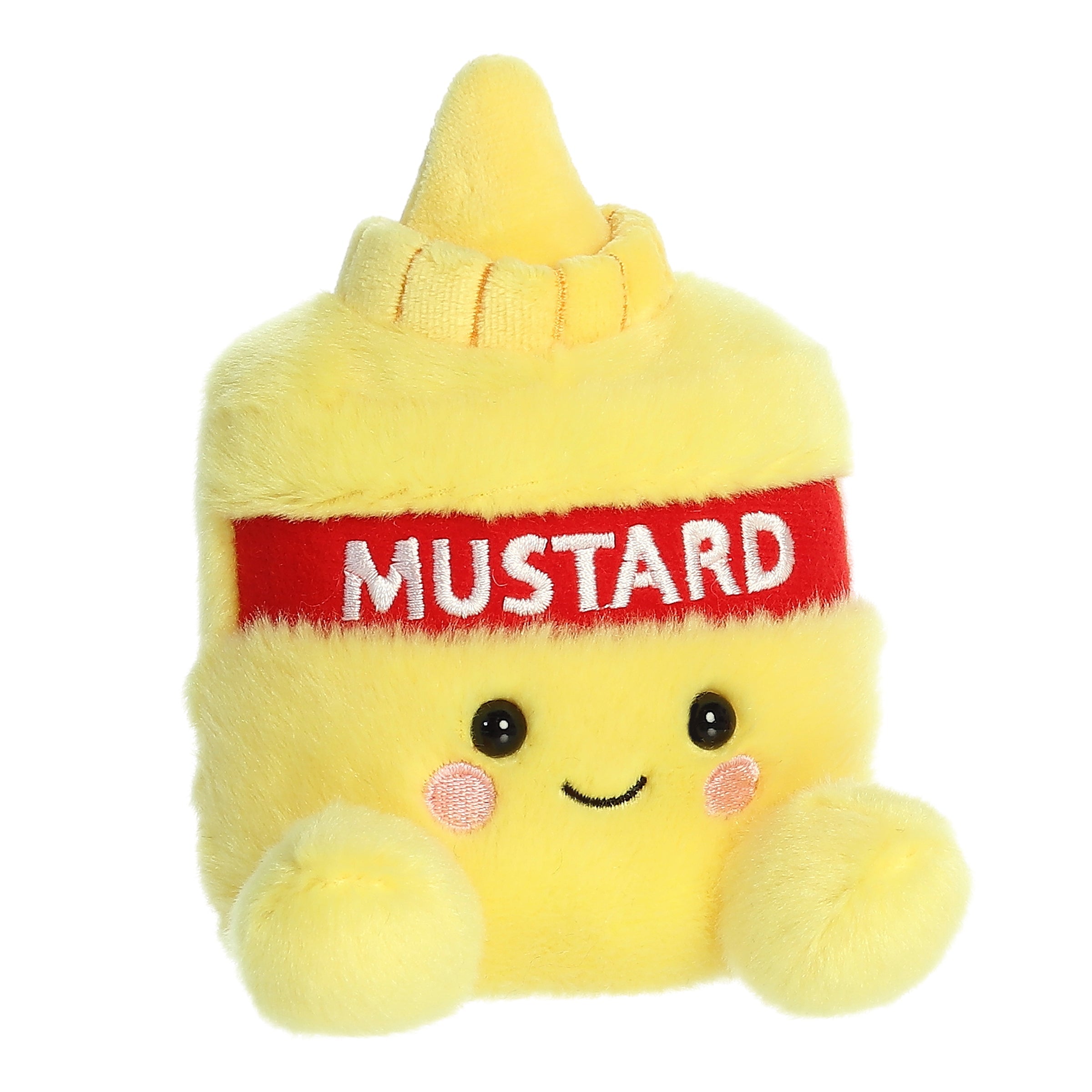 Aurora Mini Newton Mustard Palm Pals Stuffed Plush Toy – 5"