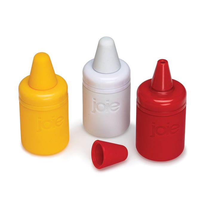 Joie Condiments Minis Refillable Squeeze Bottles