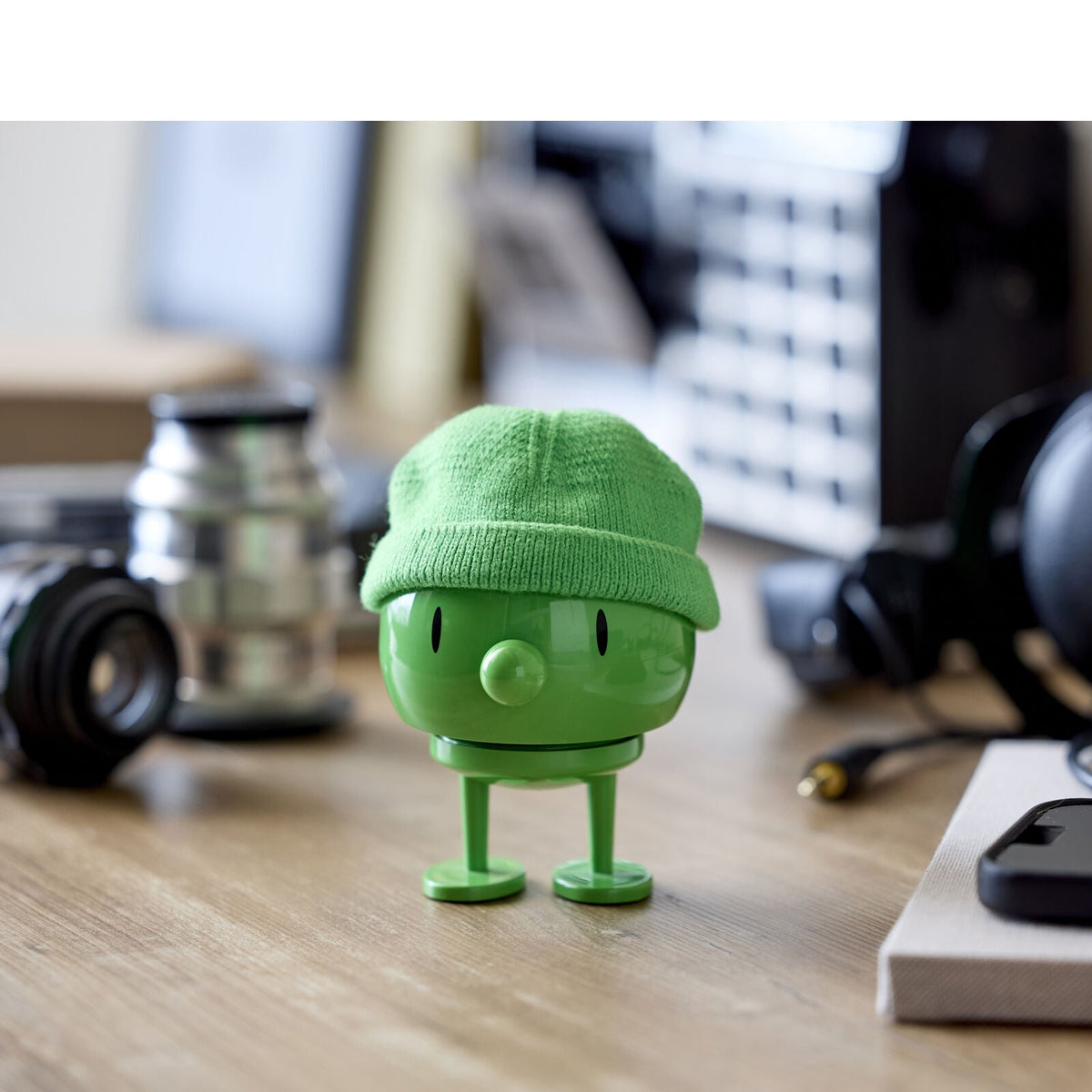 Hoptimist Hipster Bumble Bobblehead Figure – Green – 4"