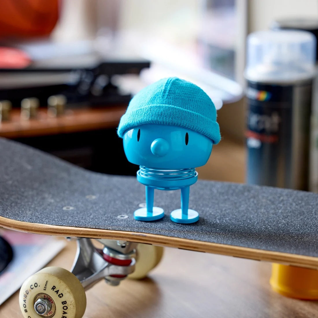 Hoptimist Hipster Bumble Bobblehead Figure – Turquoise – 4"