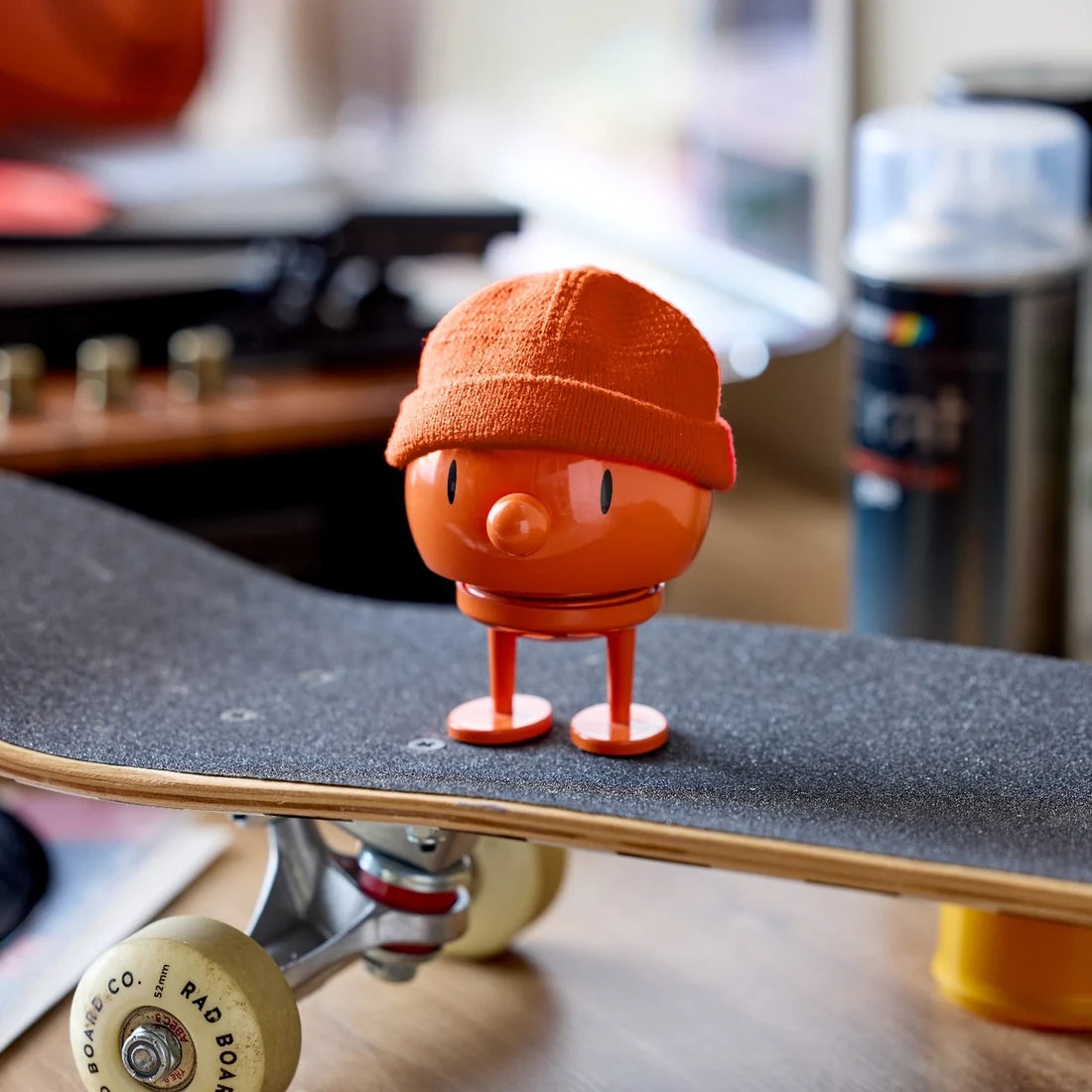 Hoptimist Hipster Bumble Bobblehead Figure – Orange – 4"