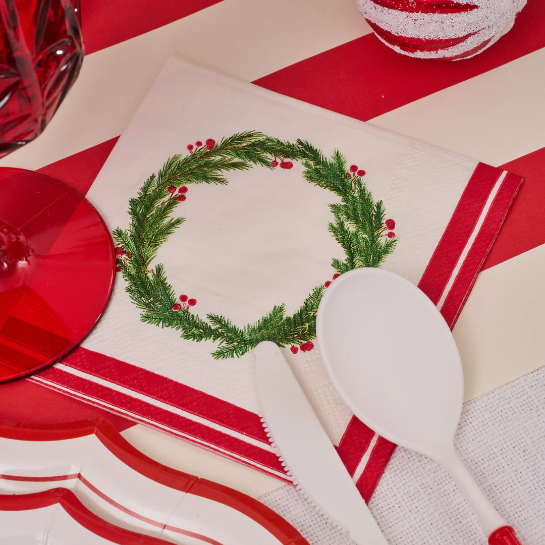 Merry & Bright Christmas Cocktail Napkins