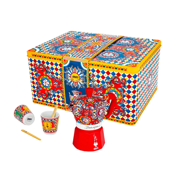 ★ kimo★DOLCE&GABBANA エンボス加工 セットアップ Bialetti Moka Express Dolce & Gabbana 2-Cup Coffee Maker Gift Set