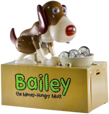 Bailey The Money-Hungry Mutt Electronic Doggy Bank